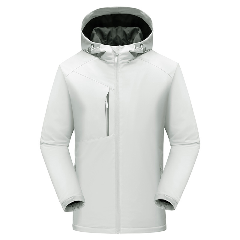Polaire blanche, couleur unie.