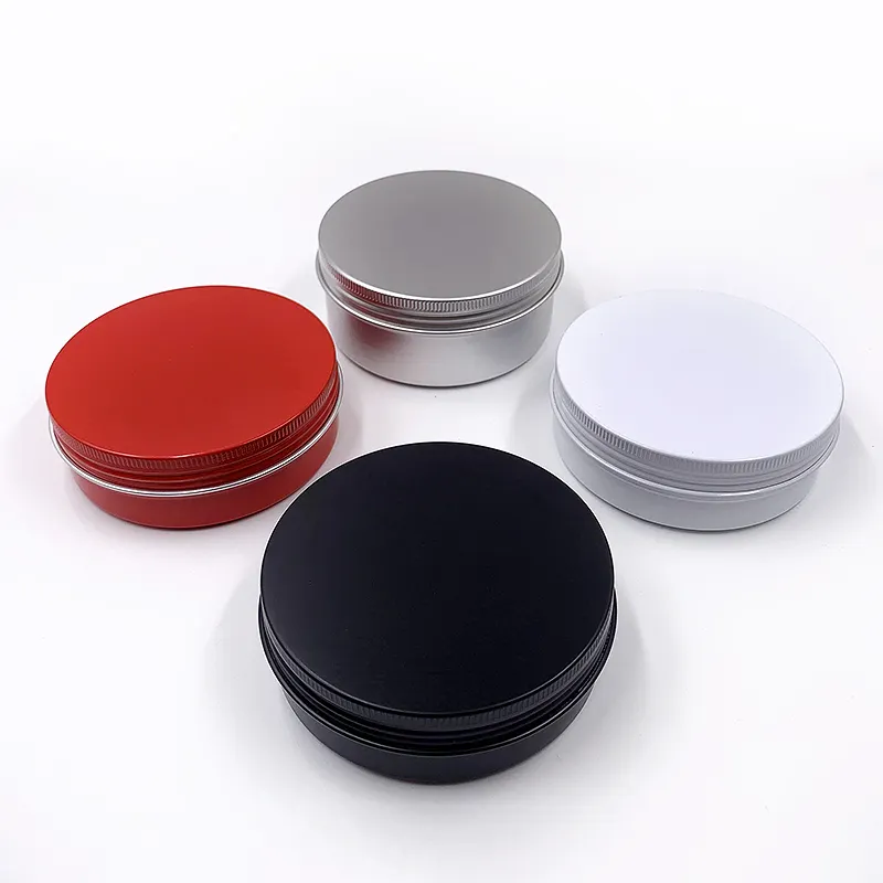 Pots en Aluminium pour crème pour les yeux, Mini boîte ronde en fer-blanc avec couvercle à vis, pot cosmétique, 20g, 30g, 60g, 2oz, en Stock