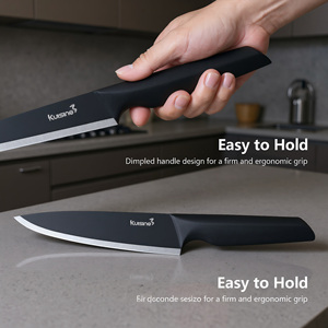 Bộ dao bếp bằng thép không gỉ cao cấp Kuisine kèm dụng cụ mài dao và giá đỡ - Product Image 3