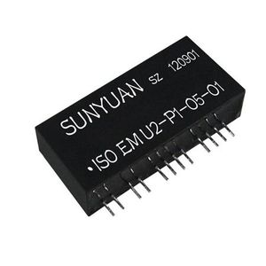 工业中继器模块3kV DC信号隔离器集成电路0-20mA输入到双4-20mA输出24v宽电压，用于PLC编程 - Product Image 1