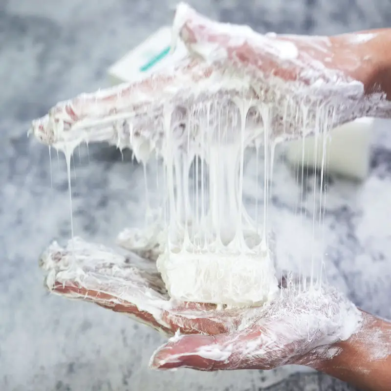 Jabón de esencia para eliminación de ácaros, jabón Natural hecho a mano con proteína de seda de leche de cabra