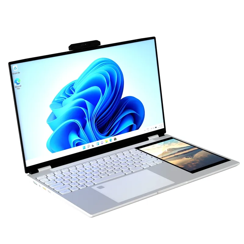 สินค้ามาใหม่ HL156D คอมพิวเตอร์ส่วนบุคคลและที่บ้านแล็ปท็อปแบบสัมผัสหน้าจอคู่ N95 RAM ขนาด16GB 15.6 "+ 7" แล็ปท็อปธุรกิจหน้าจอคู่