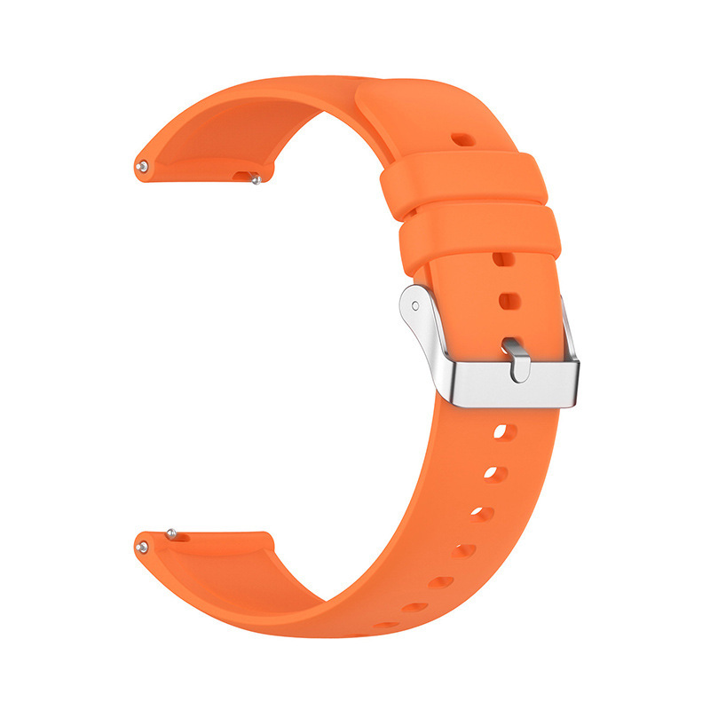 Ceinture orange C4-boucle argentée