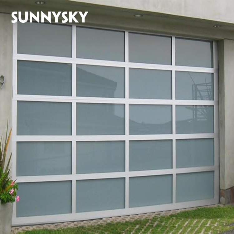 High-end aluminium glass garage picture doors prices