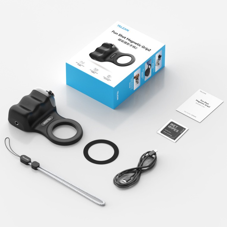 Magnetic camera handle - Black