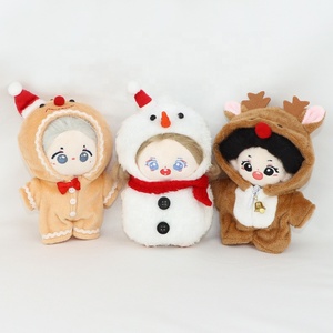 10cm bông <span class=keywords><strong>Inflatable</strong></span> Đồ chơi búp bê Quần Áo giáng sinh Series <span class=keywords><strong>Snowman</strong></span> Tuần Lộc Sao giáo dục thời trang búp bê phụ kiện quần áo - Product Image 1