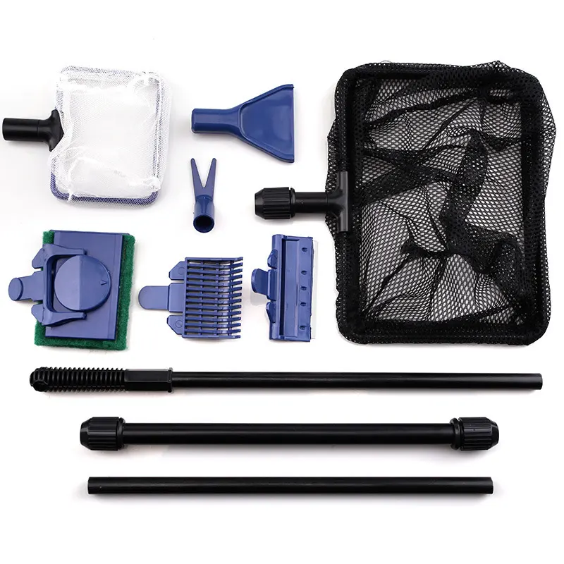Produtos aquáticos 6 em 1 aquário tool kit limpeza aquário tools kit set