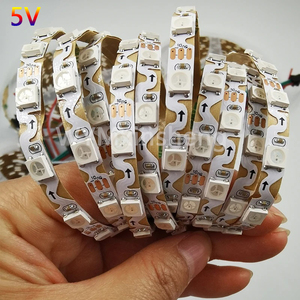 Factory Wholesale Flexible S Shape Addressable <strong>WS2812B</strong> PCB 6mm Width Flowing Water Pixel <strong>Strip</strong> 60LEDs/m 5V Full Color Led <strong>Strip</strong> - Product Image 4
