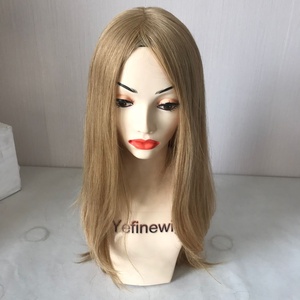 Yefinewig批发手绑犹太单发假发人发蕾丝前丝顶假发