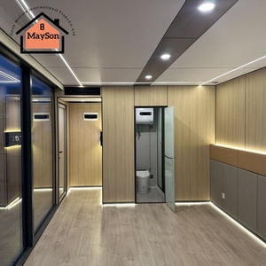 Steel and Glass <strong>Houses</strong> Modern <strong>Fashion</strong> Luxurious Camping Prefabricated Space Capsule with Intelligent System - Product Image 3