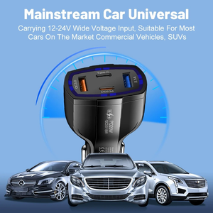 2PD 2USB 38W Car <strong>Charger</strong> with Quick 20W USB C Fast Charging Magnetic ABS Adapter for Mobile Phone and Watch 5V/2.4A Output - Product Image 6