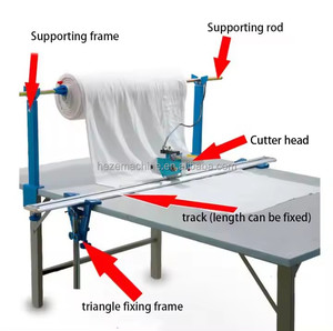 Automatic Cloth Cutting Machine Track Electric Scissors Fabric End <strong>Cutter</strong>