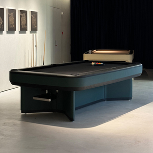 Özel 8/9FT Modern basit bilardo profesyonel bilardo masası Snooker masası deri kare bilardo masası - Product Image 3