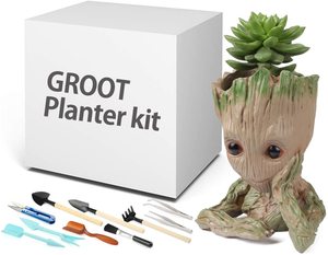 Büyük Groot çiçek saksısı Pot araç seti ile ağaç adam sevimli Model bahçe Pot çiçeklik kalem Pot Guardians - Product Image 1