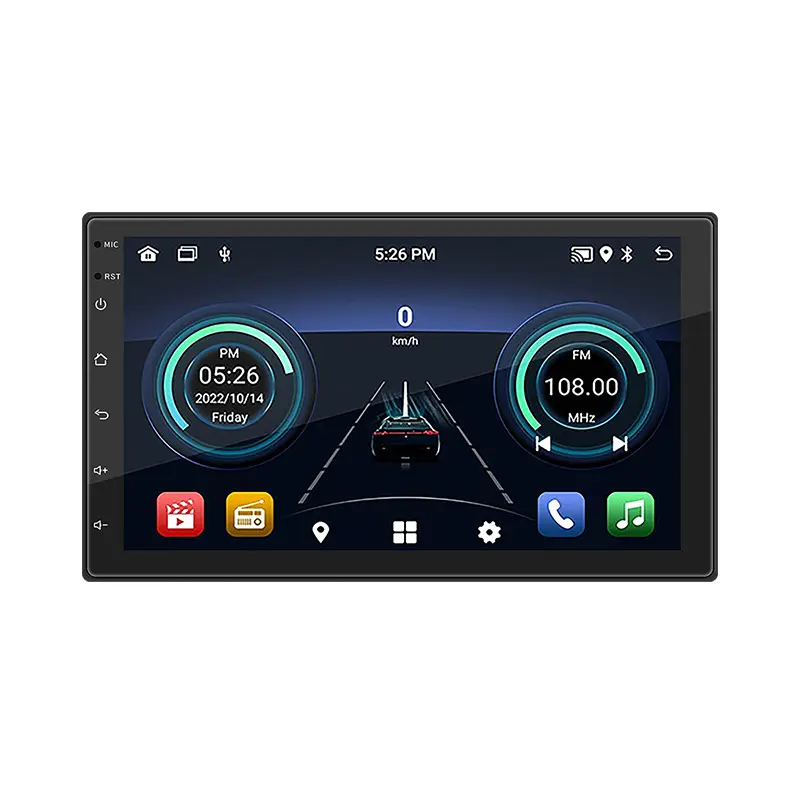 Ihuella universal Panasonic pantalla táctil Sony Smart 1din sistema Android 7 pulgadas coche radio reproductor de DVD altavoces Bluetooth Pioneer