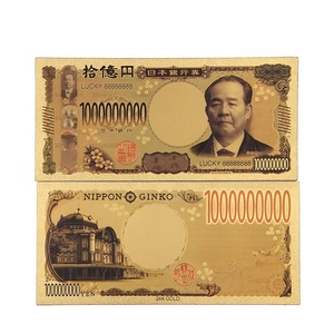 Altın japon yeni banknot altın folyo hatıra banka notları altın folyo banknot koleksiyonu için - Product Image 6