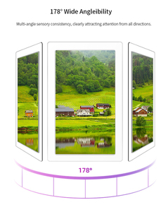 Độ sáng cao siêu mỏng Bảng menu kỹ thuật số máy nghe nhạc quảng cáo kép màn hình cửa sổ treo đôi mặt LCD hiển thị - Product Image 5