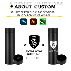 Biểu Tượng Tùy Chỉnh Phích Chai Nước Thông Minh Chai Nước Với LED Hiển Thị Nhiệt Độ Quà Tặng Khuyến Mãi Chai Nước Bằng Thép Không Gỉ - Product Image 3