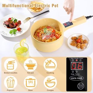 電気スキレットETL標準ミニ電気調理器インテリジェントスープポップコーンホットポット家庭用 - Product Image 2