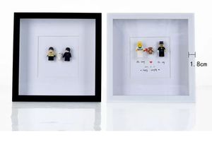 Đen Trắng óc chó Gỗ MDF trang trí nghệ thuật hình ảnh khung ảnh sâu <span class=keywords><strong>3D</strong></span> hộp bóng khung với plexiglass - Product Image 3