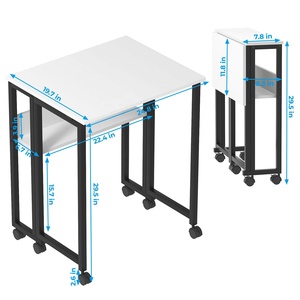 Escritorios plegables para computadora, mesa para computadora portátil, pequeña mesa plegable para juegos, computadora portátil, escritorio para el hogar, marco de Metal, pequeña mesa plegable para computadora portátil - Product Image 1