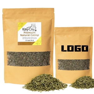 Logotipo personalizado suministro puro 100 extracto de hoja de gato Premium Natural Catnip hierba lata Catnip bolsa polvo de hierba gatera - Product Image 2