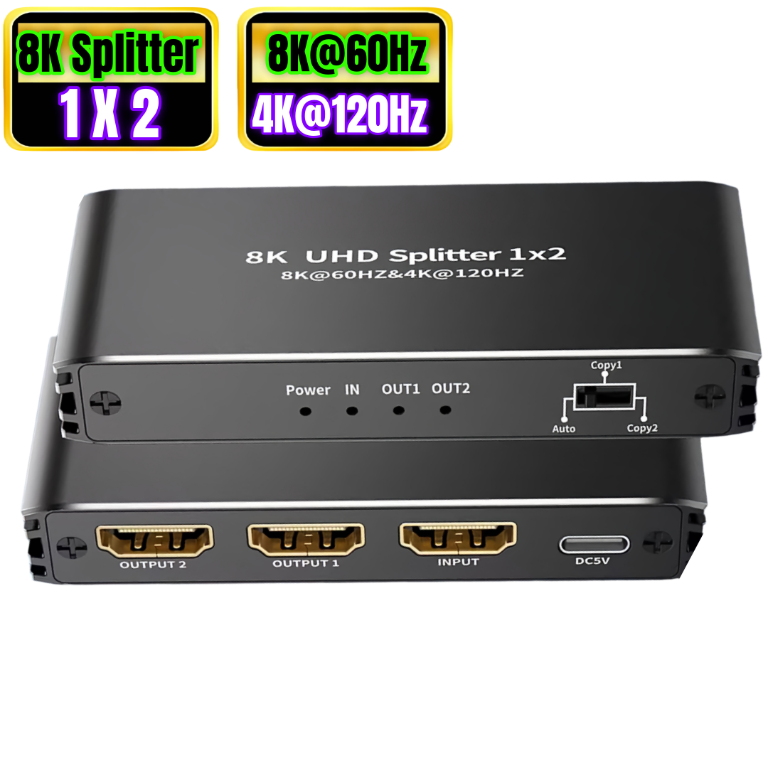 HDMI 1X2 -8K1 Black