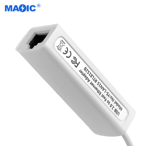 USB 2.0到LAN RJ45有线以太网网络适配器100Mbps USB以太网适配器笔记本电脑外壳 - Product Image 5
