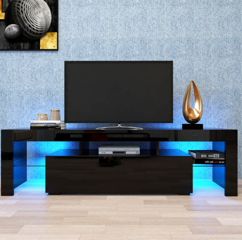 Black + MDF + 60-69 inches