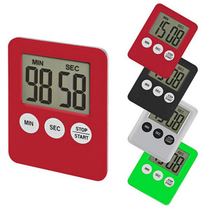 Schermo digitale LCD Super sottile Timer da cucina quadrato Count up conto alla rovescia sveglia calamita orologio Temporizador - Product Image 1