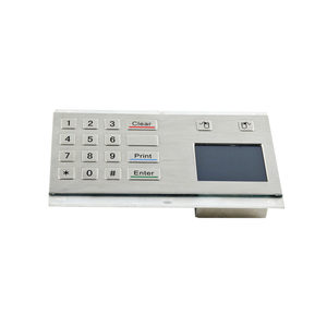 Piccolo In Acciaio Inox Tastierino numerico con Touchpad Mouse