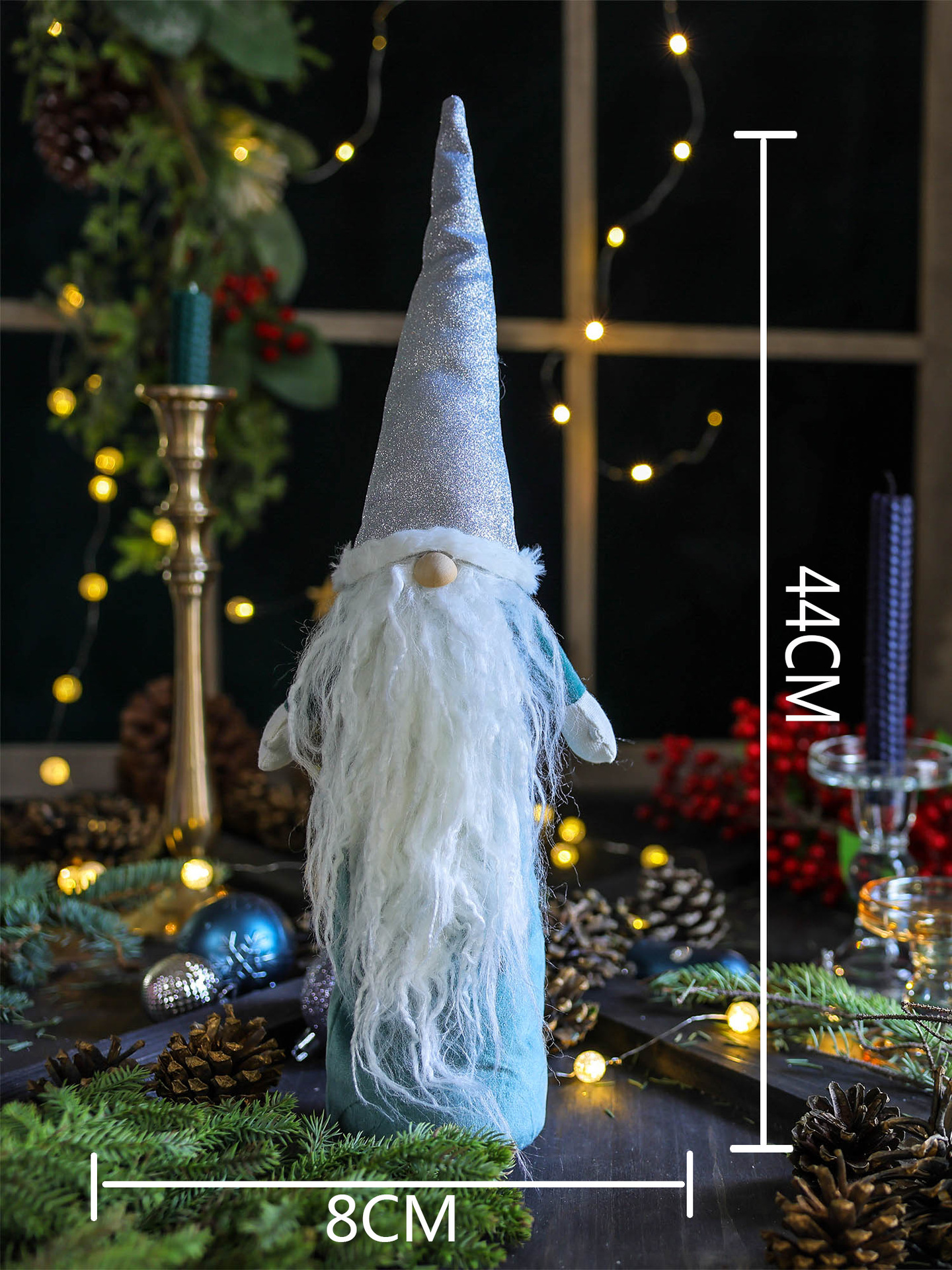 Long-Hair Santa Claus Figurine A