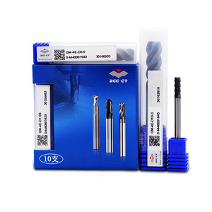 ZCCCT GM-4E KMG303 sıradan malzeme işleme ve sert alaşım parmak freze çakısı için çift kenarlı düz parmak freze çakısı - Product Image 4