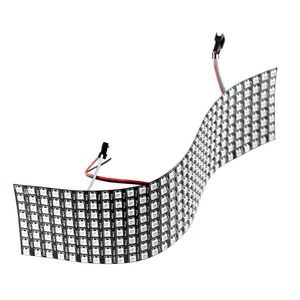 1PCS-5PCS DC5V WS2812B pannello LED flessibile digitale indirizzabile individualmente schermo a matrice RGB WS2812 modulo IC luce 64/256 Pixel