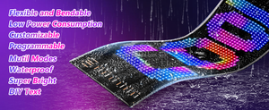 Scrolling-Nachrichten LED-Matrix-Panel Drahtlos programmier bares flexibles LED-Zeichen-Display Cool Evil Eyes Flexibles weiches LED-Panel - Product Image 2