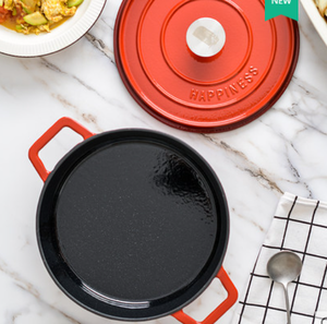 新製品カスタマイズエナメル調理器具セット調理鍋エナメルポーランドエナメルポット - Product Image 4