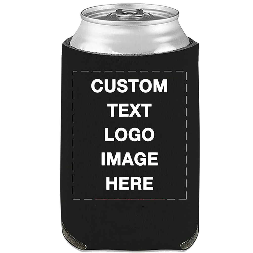 Black neoprene can cooler