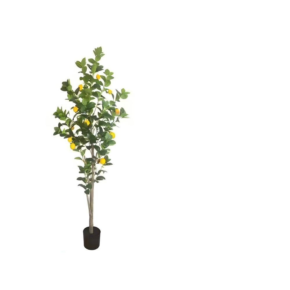Árbol de limón artificial de un solo tallo de 1,8 m