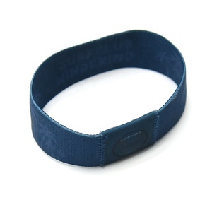 Su misura monouso NFC braccialetti con tessuto elasticizzato e mini QR code tag 13.56 MHz interfaccia di comunicazione RFID - Product Image 1
