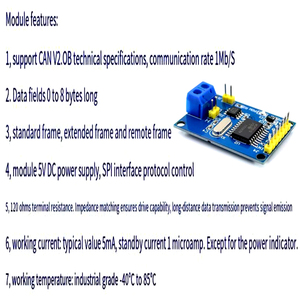 CAN-Bus-Modul TJA1050 Empfänger SPI-Protokoll 51 MCU-Programm Routine Kompatibel mit MCP2515-for ICs Produkt