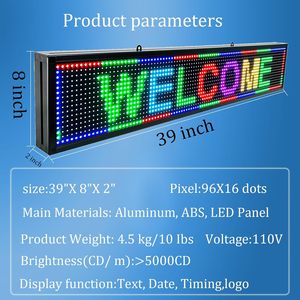 P3 P4 P6 formato personalizzato programmabile Logo a <span class=keywords><strong>LED</strong></span> rotolamento per esterni illuminazione interna digitale Business elettronica bacheca