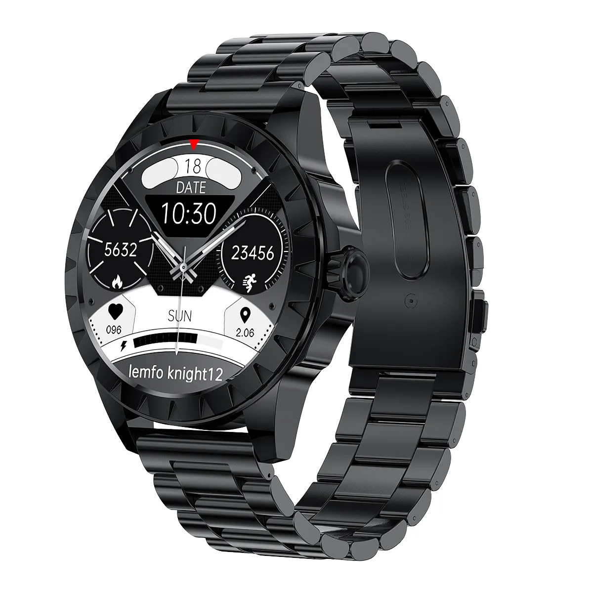 Smartwatch Amoled da 1.39 pollici MTK2523D telefonata controllo musicale PPG + ECG bussola assistente vocale orologi intelligenti per uomo