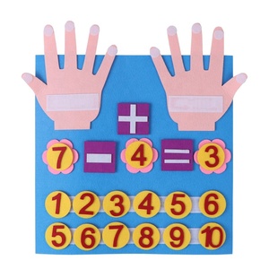 DIY教育幼稚園知的数学算術教材指数カウントフェルト学習玩具 - Product Image 2