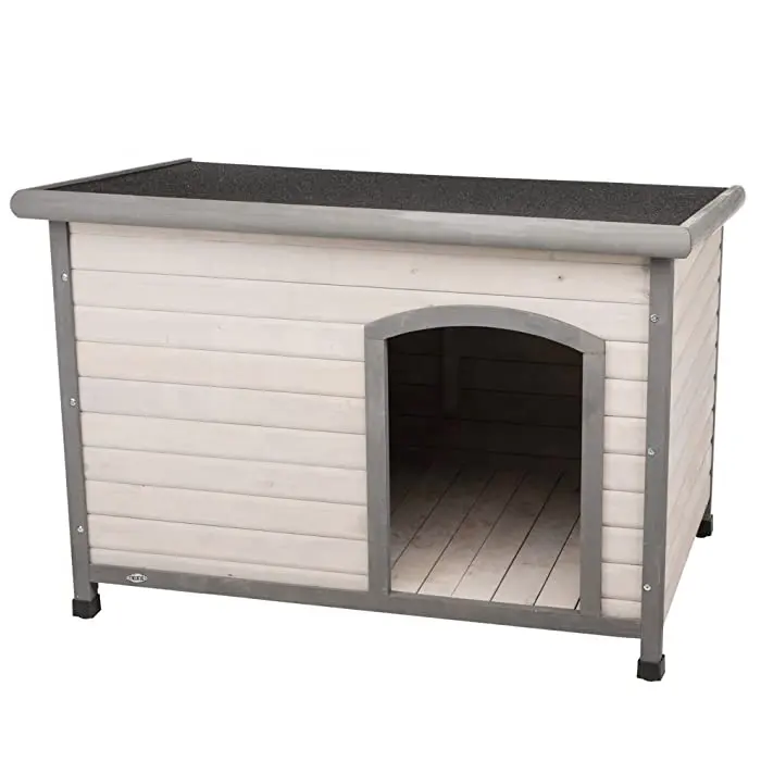 Jaalex Bois Massif Heavy Duty XL Chenil Extérieur en Bois Grand Pet House Animal House Avec Toit