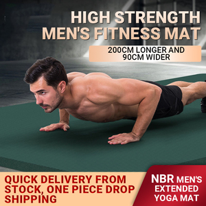 Erkek ev spor salonu spor matı uzatılmış genişletilmiş kalınlaşmış NBR egzersiz dans Mat Fitness ve <span class=keywords><strong>Yoga</strong></span> uygulamaları için
