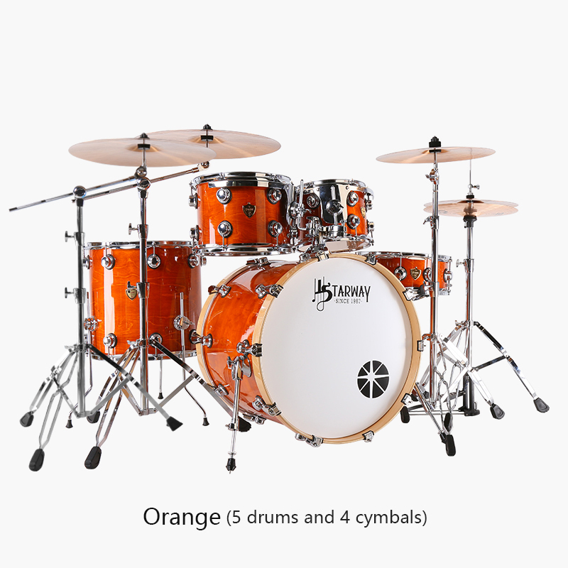 5 Drums and 4 Cymbals