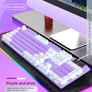<strong>Custom</strong> Desktop Office Clavier Game Rgb Backlit Pink <strong>Keyboard</strong> Switches Gamer Usb Wired Pc Ergonomic <strong>Computer</strong> Gaming <strong>Keyboards</strong> - Product Image 3