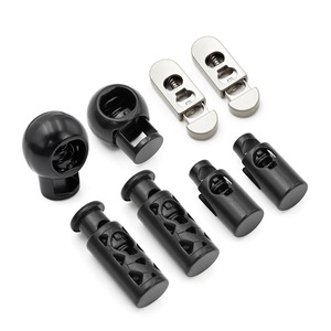 Ropa de moda de un solo lado elástico Aleación de Zinc Hardware cuerda tapón palanca Metal cordón Lockk para cuerda - Product Image 4
