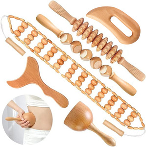 Bán buôn Gỗ Massage công cụ trị liệu Kit thoát bạch huyết Massager cho cơ thể định hình Cellulite gua SHA vẻ đẹp chăm sóc cá nhân - Product Image 1