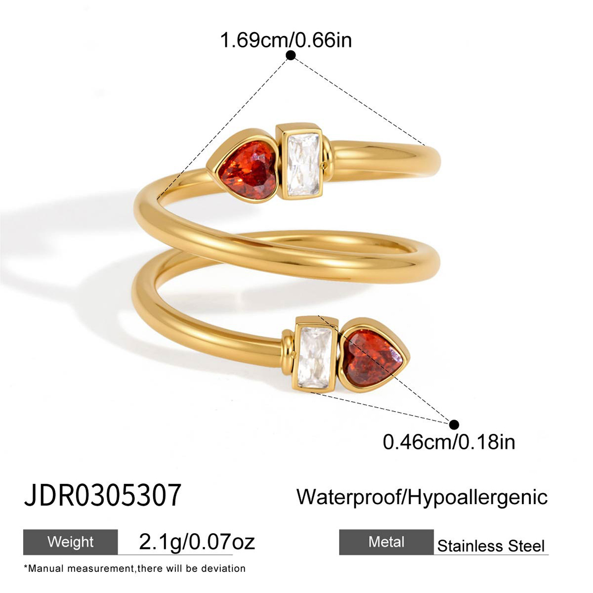 18K PVD GOLD JDR0305307